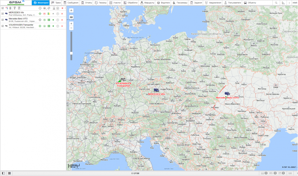 GPSM International – Мониторинг транспорта за границей, GPS трекер в роуминге изображение 1