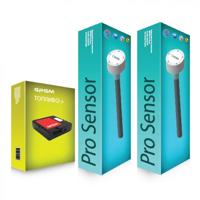 Система контролю палива на 2 датчика рівня палива GPSM Pro