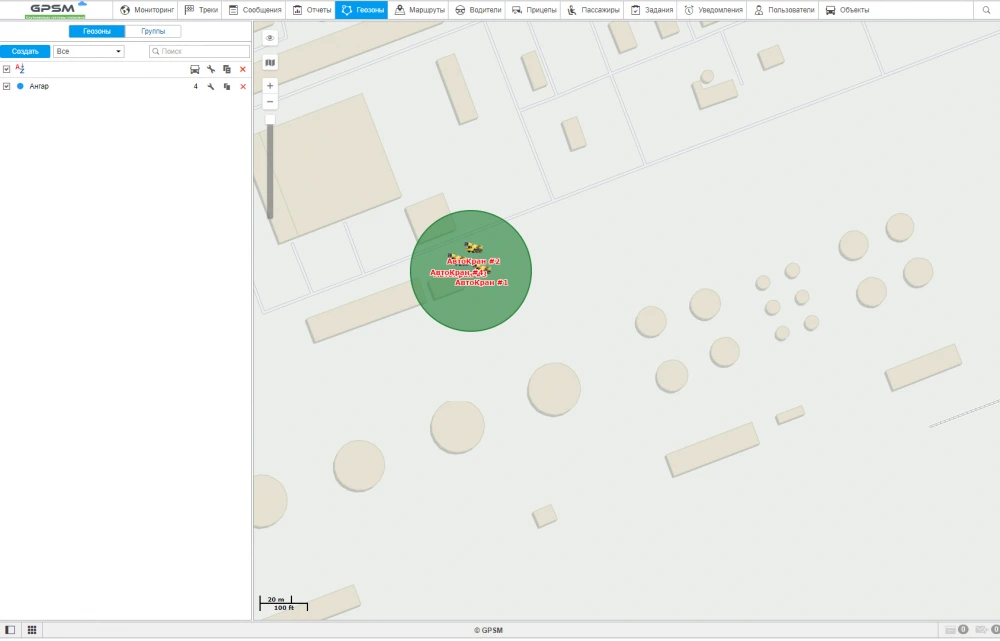 GPS моніторинг і витрата палива для автокранів FAUN RTF 60-4