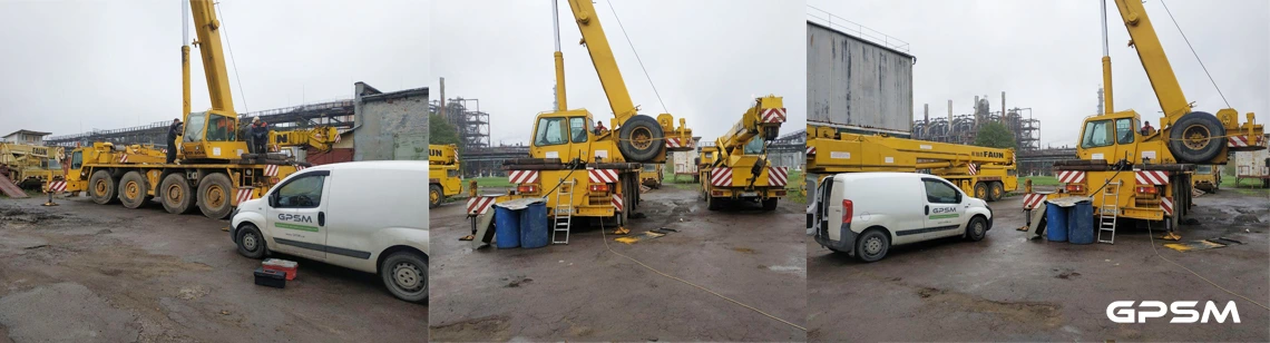 GPS моніторинг і витрата палива для автокранів FAUN RTF 60-4