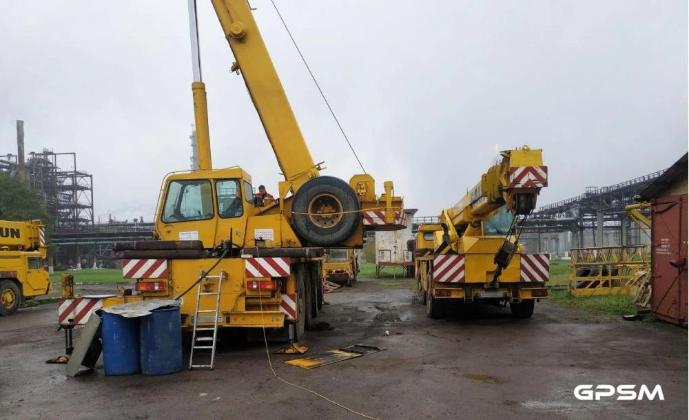 GPS моніторинг і витрата палива для автокранів FAUN RTF 60-4