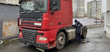 Система GPS з датчиком рівня палива на DAF