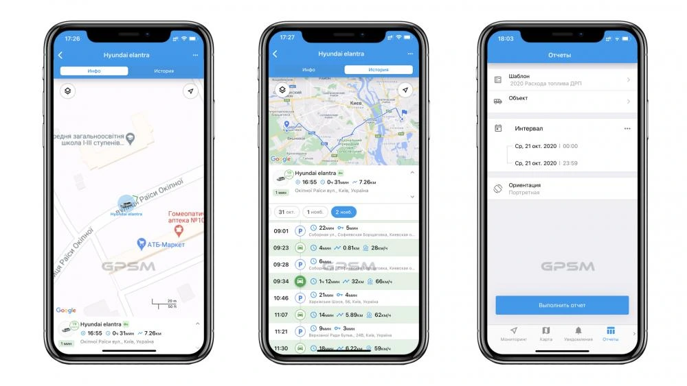 Услуга установки GPS трекера на автомобиль Hyundai Elantra