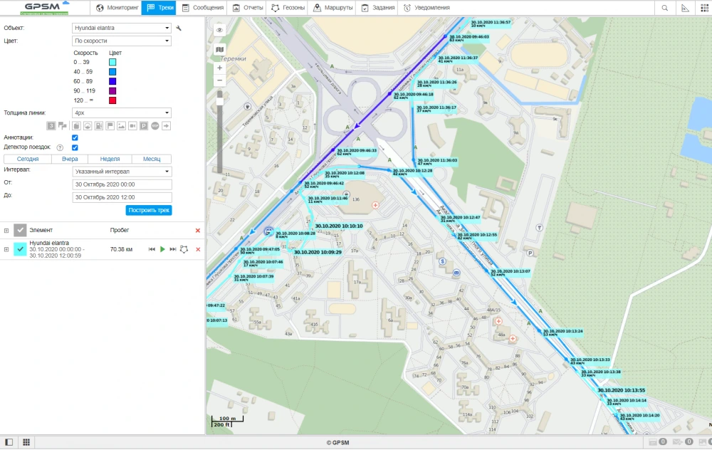 Услуга установки GPS трекера на автомобиль Hyundai Elantra