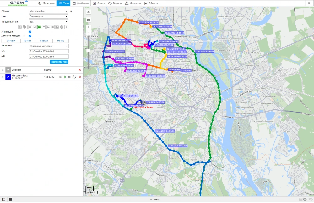 Система слежения и контроля топлива для грузового