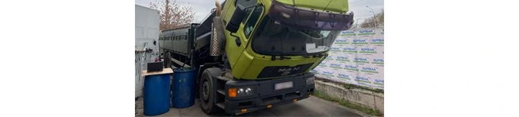 GPS система контроля топлива на кран манипулятор MAN