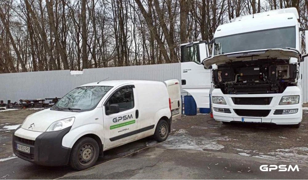GPS + Датчик уровня топливного бака на MAN изображение 3