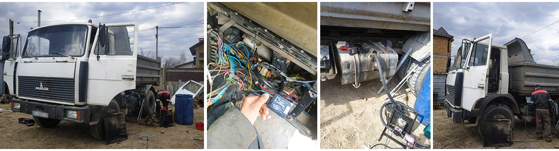 GPS моніторинг з контролем палива на самоскид МАЗ