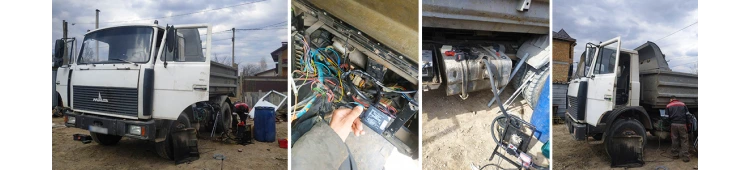 GPS мониторинг с контролем топлива на самосвал МАЗ