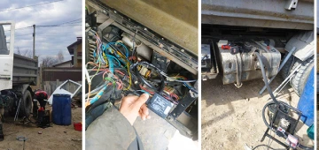 GPS моніторинг з контролем палива на самоскид МАЗ