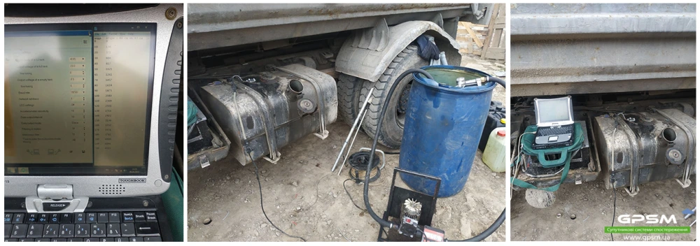 GPS моніторинг з контролем палива на самоскид МАЗ
