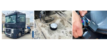 Система GPS з двома датчиками рівня палива на Renault Magnum