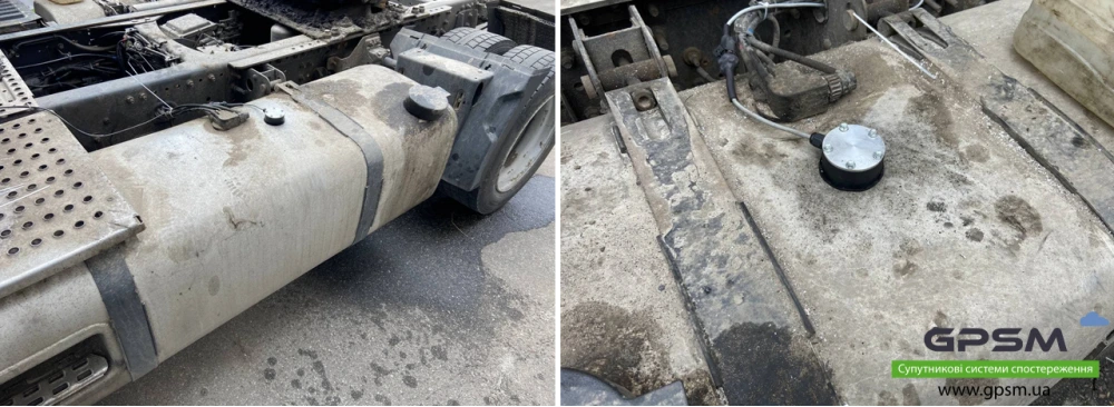 GPS system with two fuel level sensors on Renault Magnum image 3