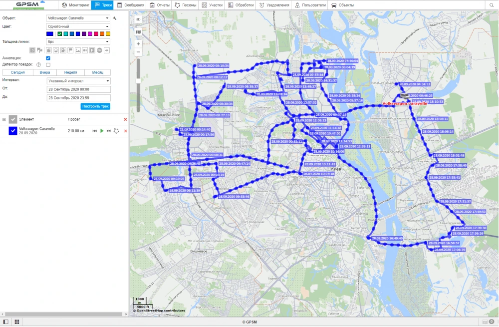 Монтаж GPS терминала на автомобиль Volkswagen Caravelle