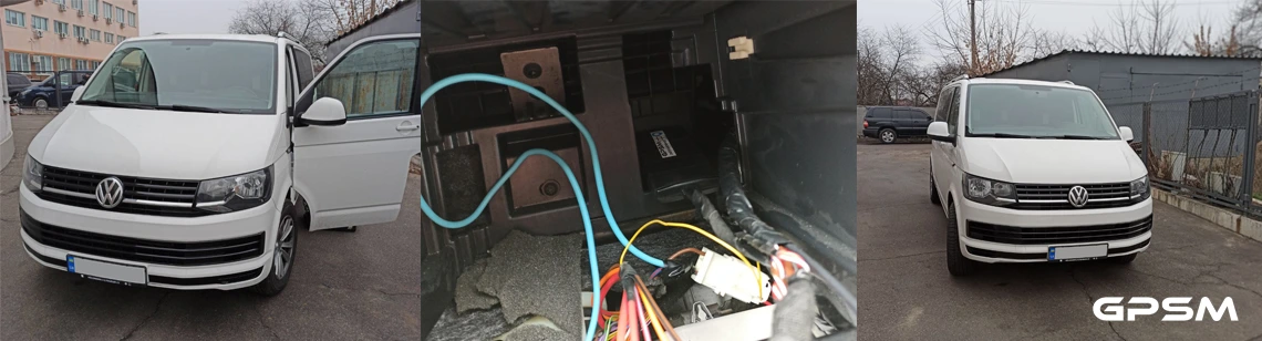 Монтаж GPS терминала на автомобиль Volkswagen Caravelle