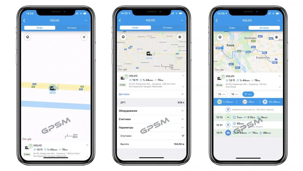 GPS система контролю витрат палива на Volvo FH 500