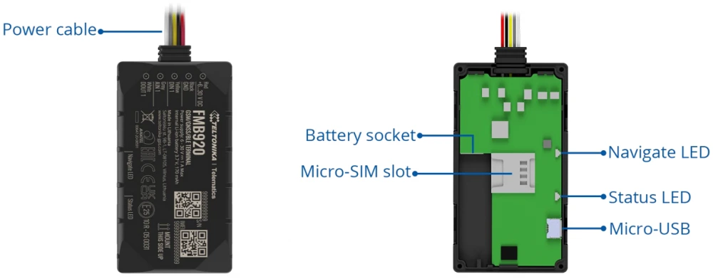 FMB920 with connection to the cigarette lighter image 1
